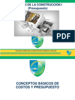 Clase 2. Conceptos Basicos de Costos y Presupuestos