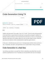 Code Generation Using T4