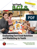 Fast Food Facts Report Summary
