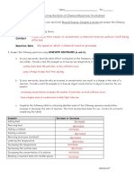 Reaction Rate Worksheet Key