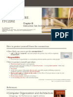 Computer Architecture ITC2202: Instruction Set Architecture (ISA)