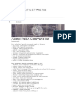 Alcatel Pabx Command List: Allaboutnetwork