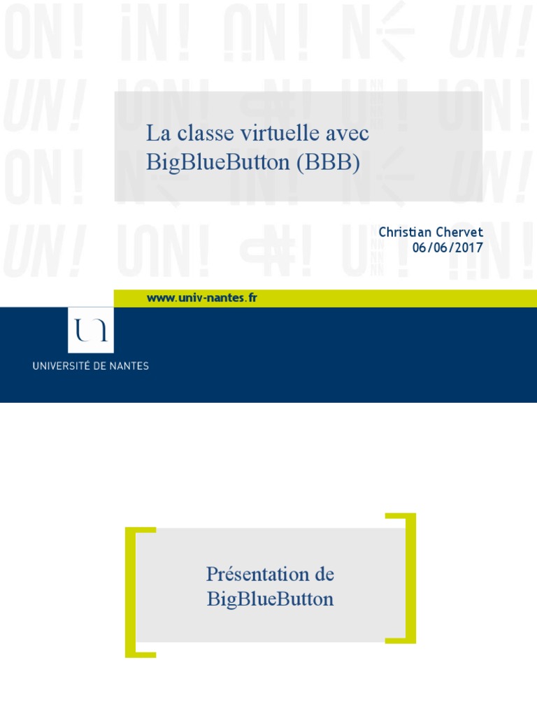 Utiliser BigBlueButton en classe virtuelle | PDF | Logiciel | Application