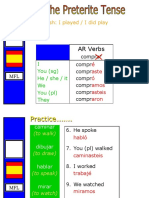 AR Verbs: in English: I Played / I Did Play