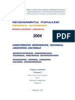 Recensamint 2004 Vol.I