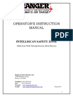 Operator'S Instruction Manual: Intelliscan Safety Zone