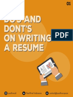 Microblog Dos Donts On Resume Writing