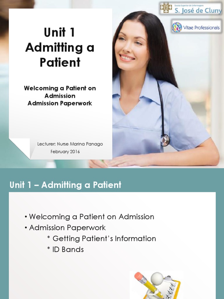3 - Admitting A Patient | PDF | Patient | Clinical Medicine