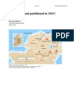 Why was Ireland partioned in 1920-21?