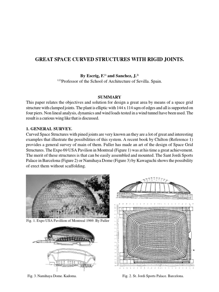 Great Space Structures with Rigid Joints | PDF | Building Engineering ...
