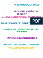 Tarea de La Alumna Xareny Yexalin Cortes Soto Del 3C Turno Vespertino Tarea Del Plato Del Bien Comer D Eeducacion Fisica