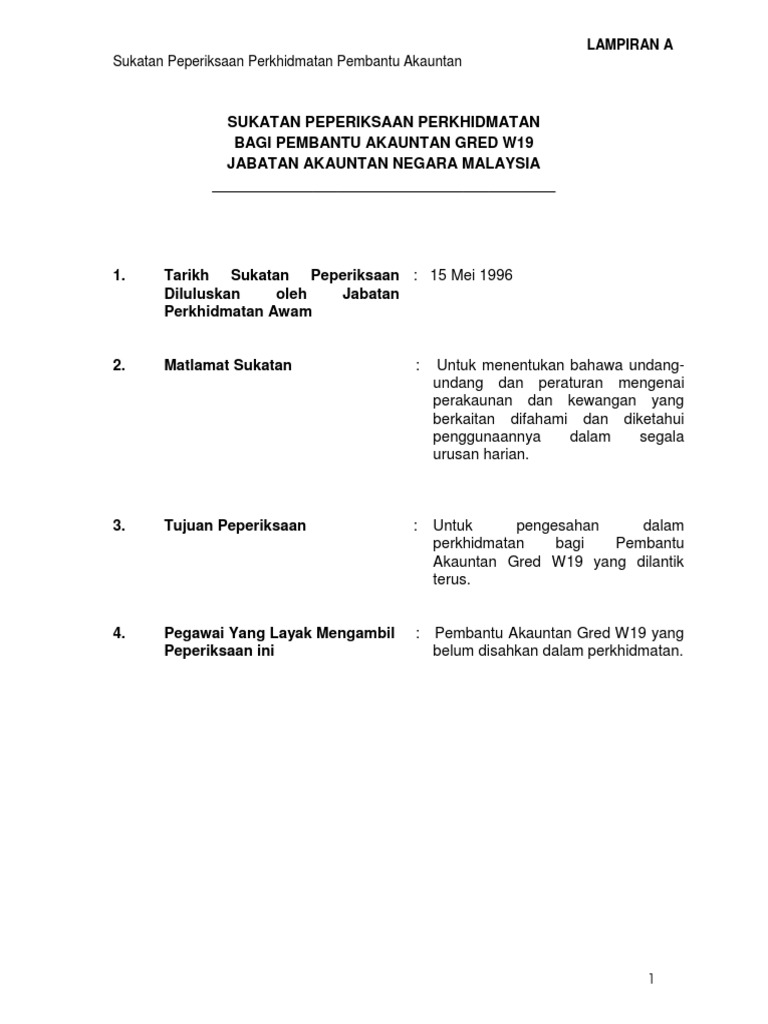 Sukatan Subjek Pembantu Akauntan W19 Pdf