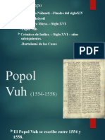 Línea del tiempo de la literatura prehispánica y colonial de Mesoamérica