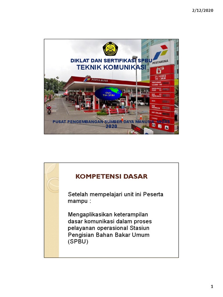 Komunikasi Efektif di SPBU | PDF