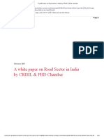 A White Paper On Road Sector in India by CRISIL & PHD Chamber
