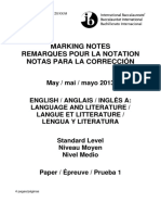 Marking Notes Remarques Pour La Notation Notas para La Corrección