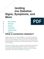 Understanding Borderline Diabetes - Signs, Symptoms, and More