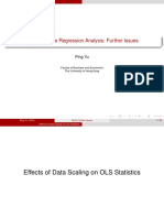 Scaling Data Impacts Regression Results