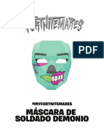 Máscara de Soldado Demonio: #Myfortnitemares