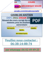 °°cours Mecanique Solide Fs-Tetouan Sma4 2020 PDF