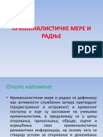 Криминалистичке мере и радње