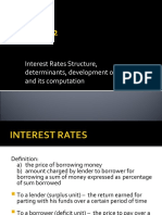 Interest Rates Structure, Determinants, Development of BLR and Its Computation