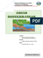 AGUA SUBTERRANEAS