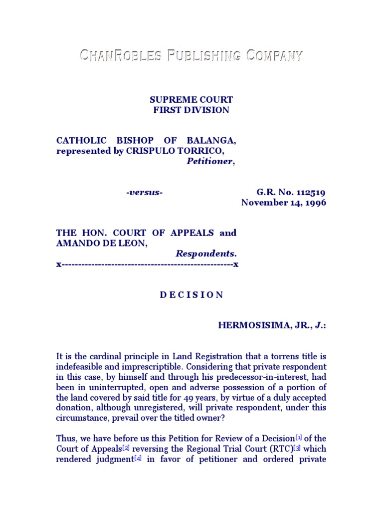 Supreme Court Ruling on Land Donation Case | PDF | Laches (Equity ...