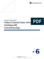 Video Culture Class: American Holidays #6 Christmas Day: Lesson Transcript