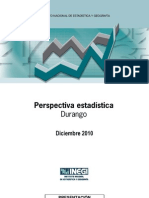 Perspectiva Estadística. Durango. Diciembre 2010