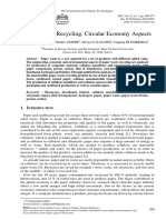 Environmental and Climate Technologies) Paper Waste Recycling
