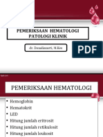 PPT Kuliah Pemeriksaan Hematologi