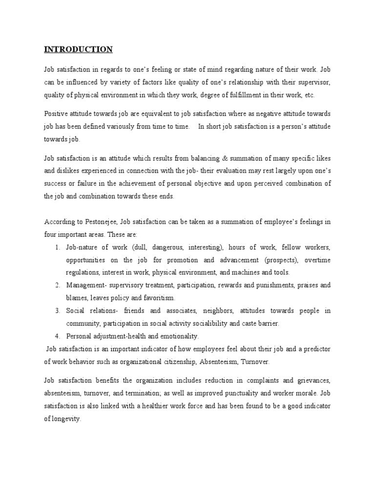 Understanding Job Satisfaction Factors | PDF | Job Satisfaction ...