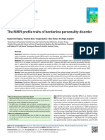 The MMPI Profile Traits of Borderline Personality Disorder