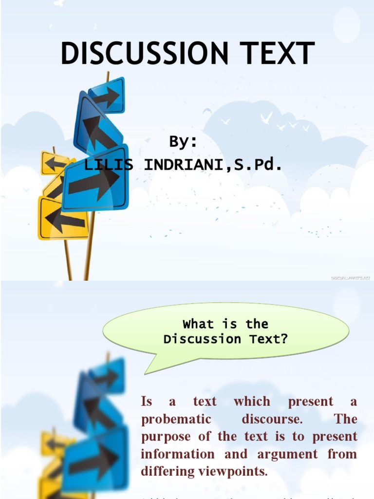 Understanding Discussion Text Structure | PDF | Language Arts ...