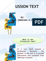 DISCUSSION TEXT PPTX