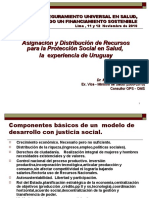 Asignación y Distribución de Recursos para la Protección Social en Salud,  la  experiencia de Uruguay 