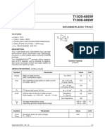 T1020-600W T1030-600W: Snubberless Triac