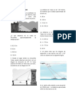 Taller Razones Trigonométricas (Rectángulos)