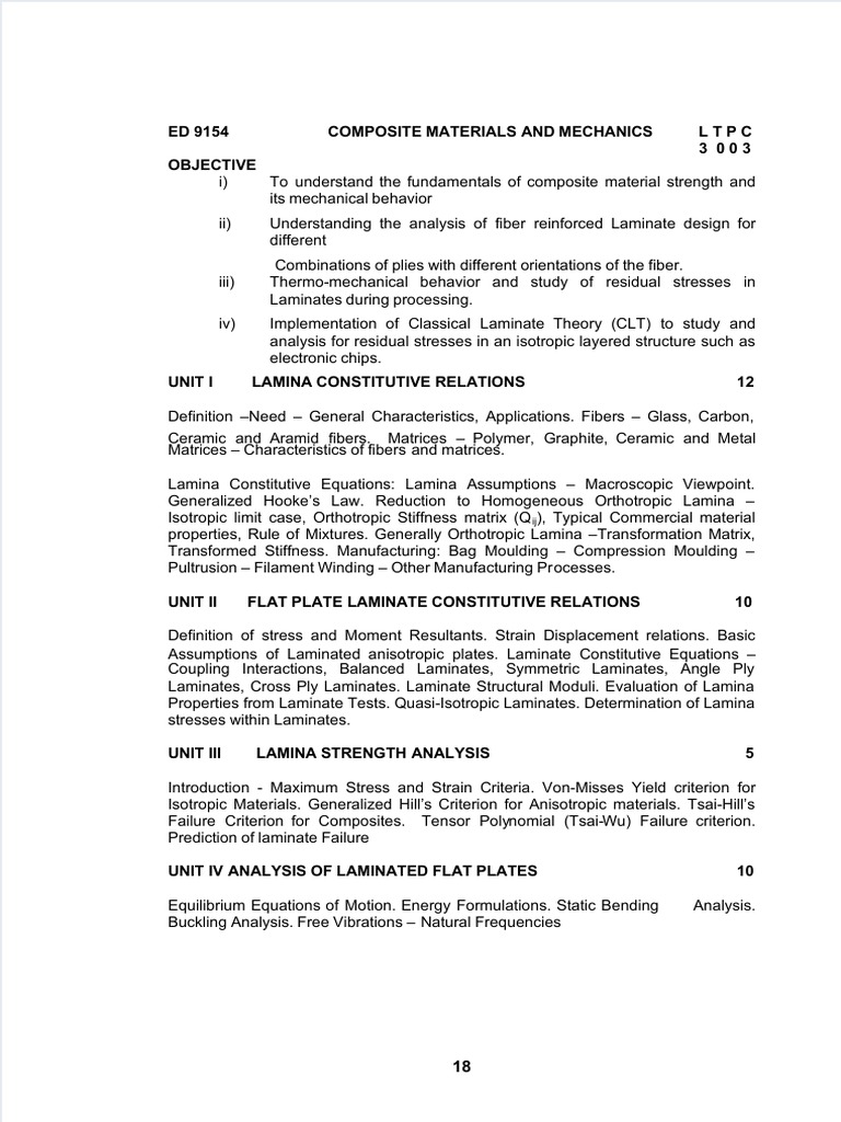 Composite Materials Mechanics Overview | PDF | Composite Material ...