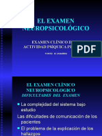 El Examen Neuropsicologico