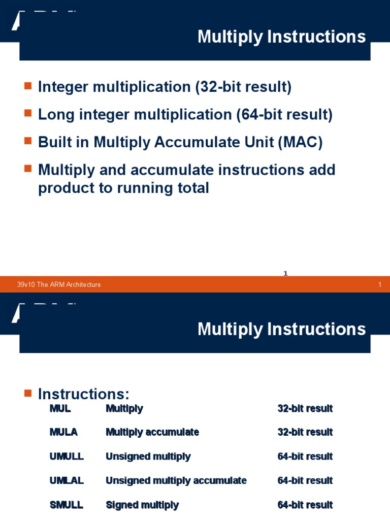 ARM Architecture Instruction Set Reference Detailed Explanation of