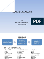 Nanobiosensors: - BY Anuradha Prabhu Revathi D.V