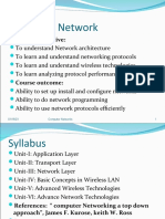 Computer Network: Course Objective