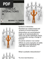 Symbolic Interactionis M: Beverly V. Santiago