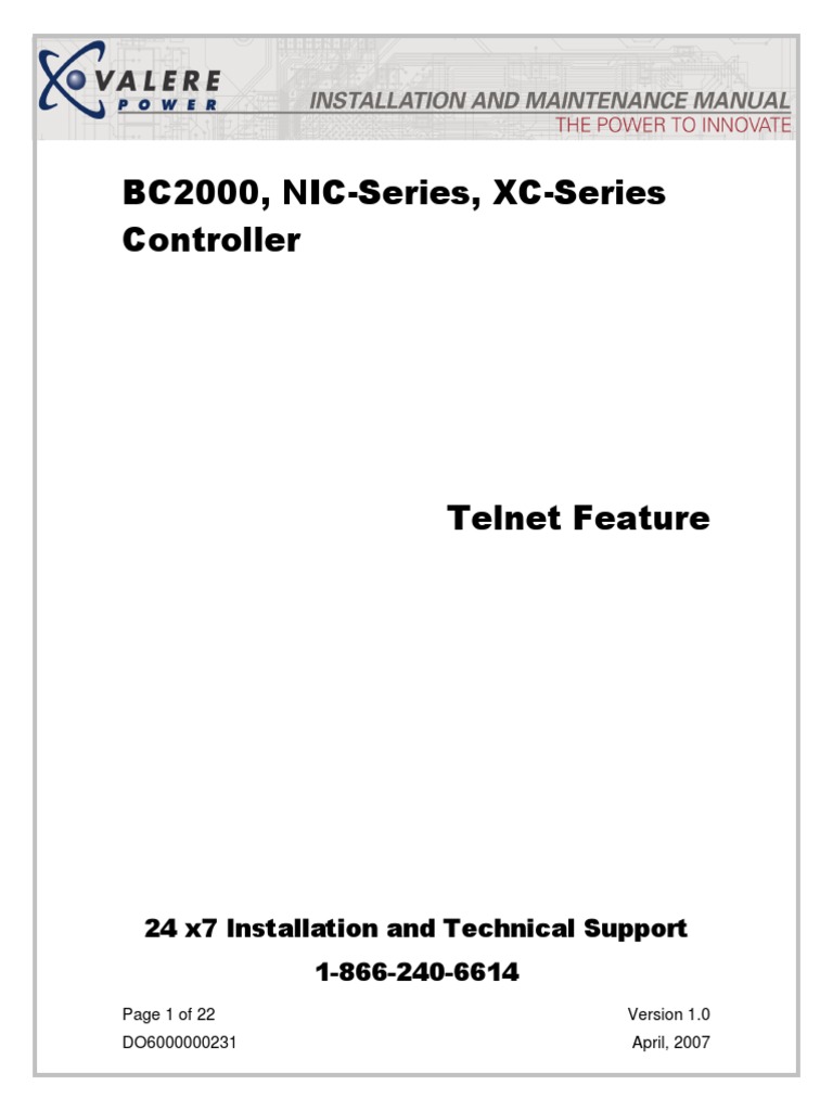 Telnet Commands for BC2000 Controller | PDF | Rectifier | Command Line ...