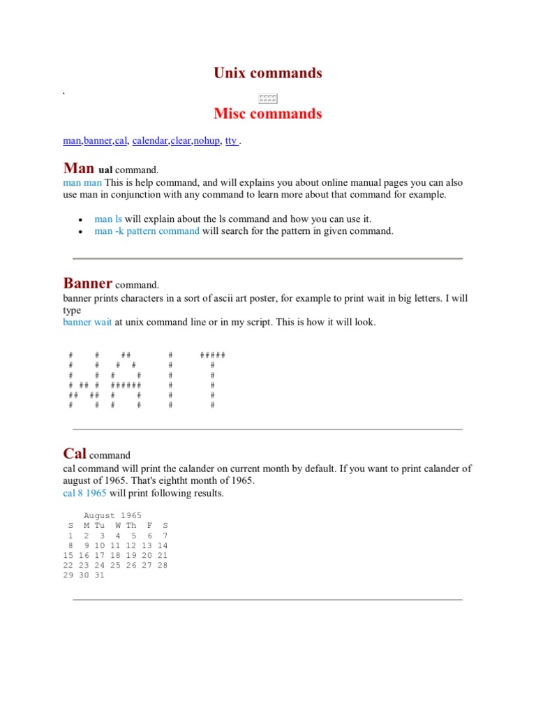 UNIX Commands For Beginners | PDF | File Transfer Protocol | Command ...