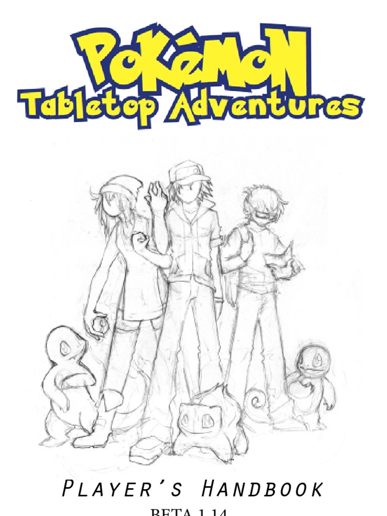 Player Handbook PDF Pokémon Leisure