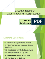 Qualitative Data Analysis Interpretation