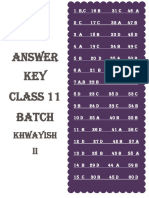 Answer Key Biology Batch 2 PDF
